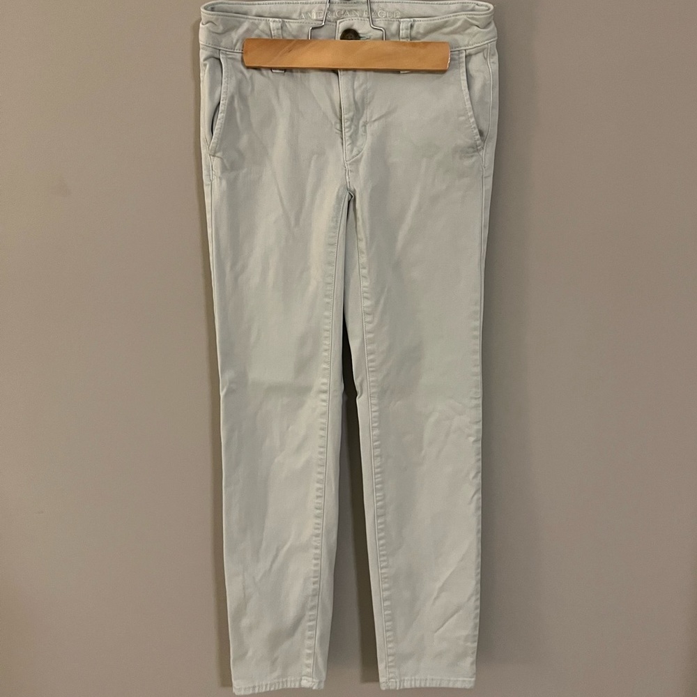 Mint Blue American Eagle Skinny Pants